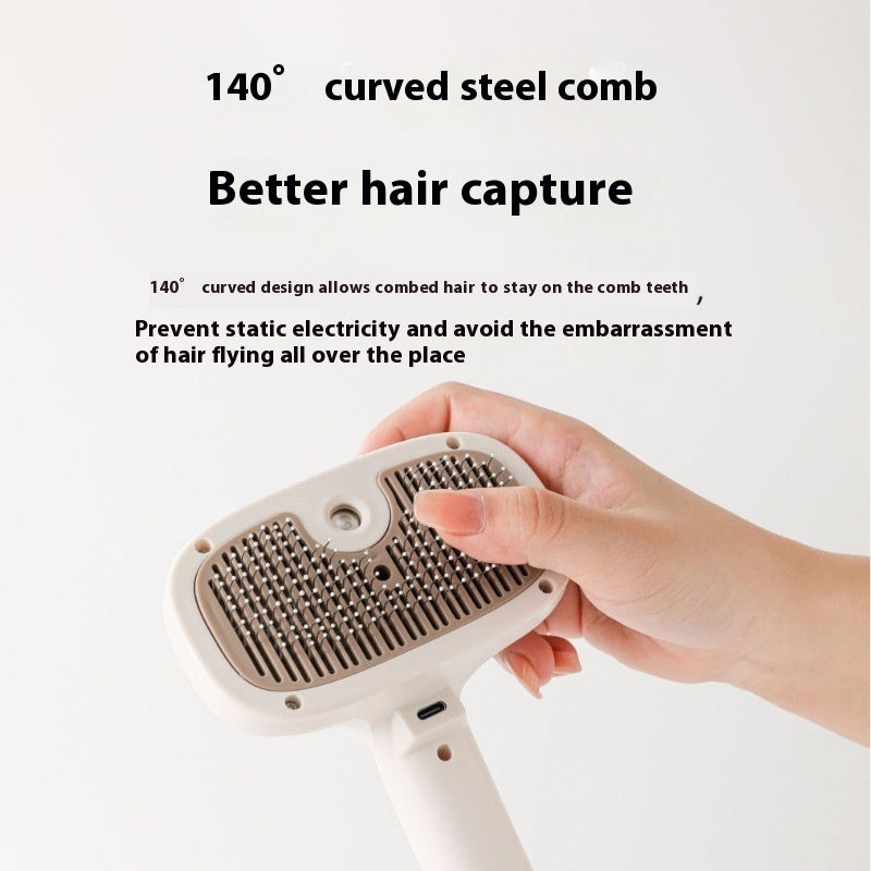 Spray Hair Brush - One-Click Mist Detangling Comb - Image 3